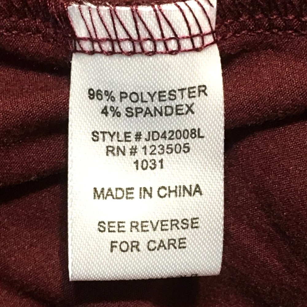 HEART & HIPS burgundy long sleeve mock neck maxi - Picture 6 of 7